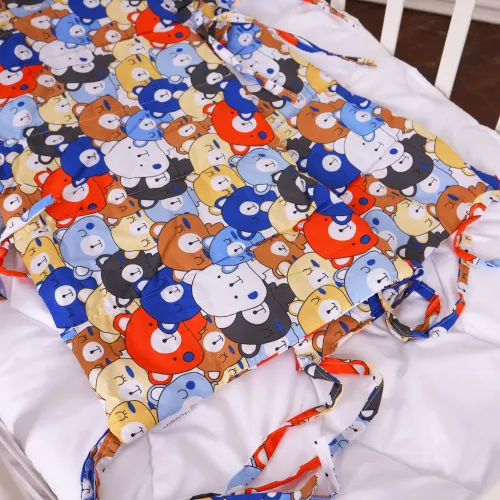 Суцільний борт в ліжечко Kids Time 20-0032 Colored bears - 5