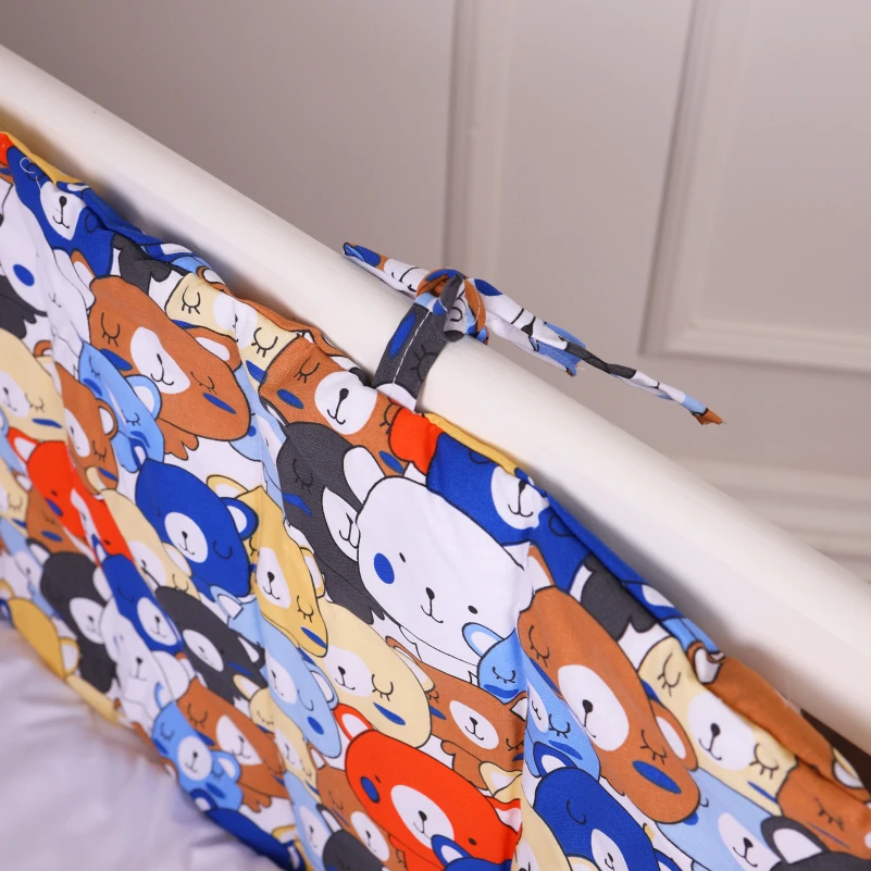 Суцільний борт в ліжечко Kids Time 20-0032 Colored bears - 2