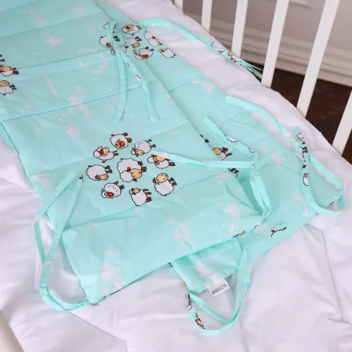 Суцільний борт в ліжечко Kids Time 20-0030 Lambs - 5