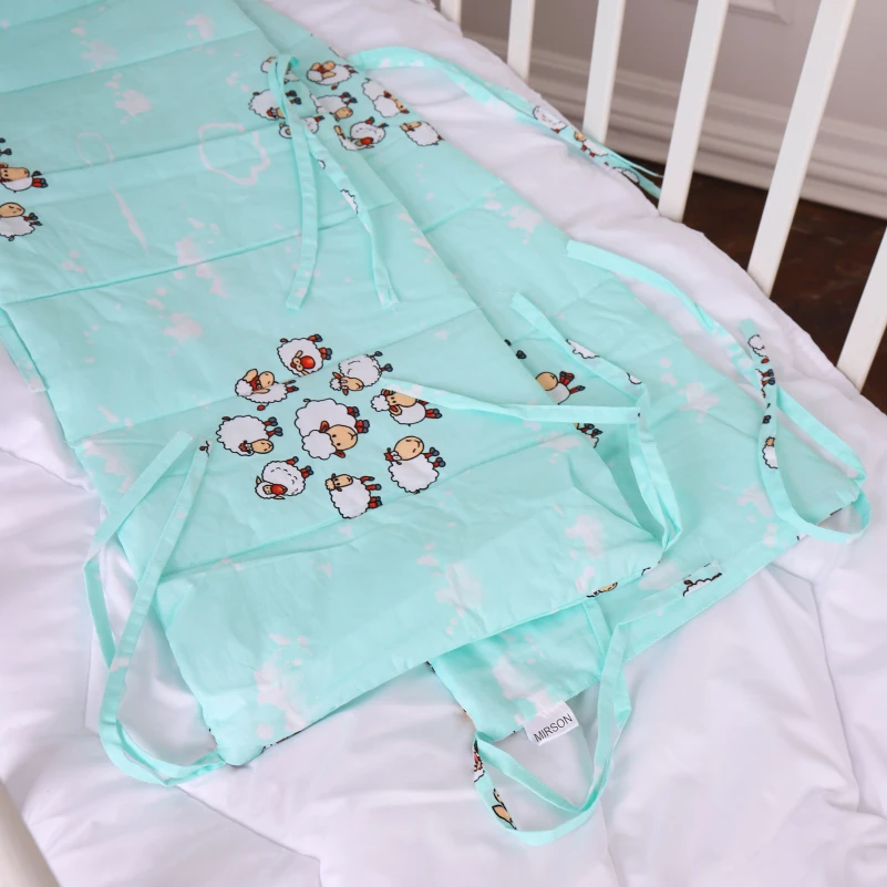 Суцільний борт в ліжечко Kids Time 20-0030 Lambs - 4