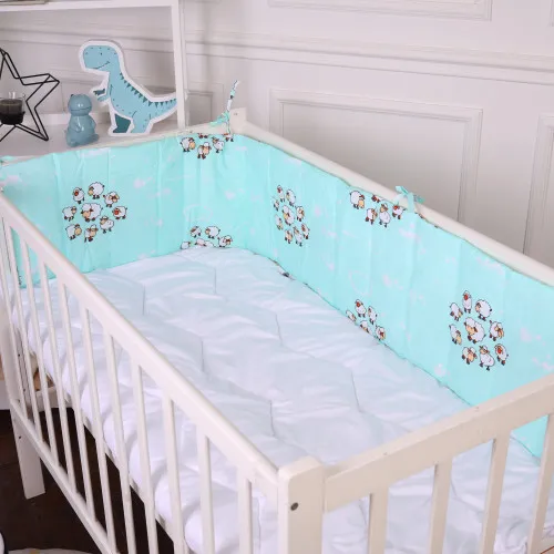 Сплошной борт в кроватку Kids Time 20-0030 Lambs