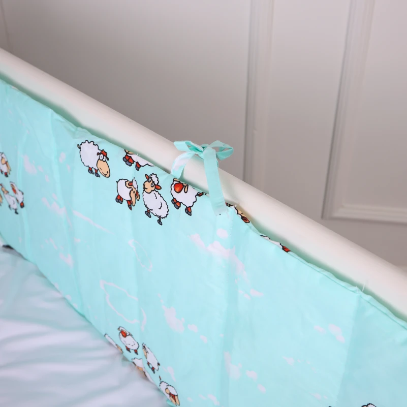 Суцільний борт в ліжечко Kids Time 20-0030 Lambs - 1
