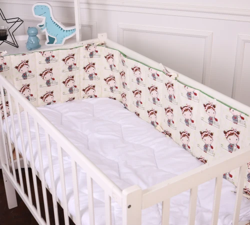 Сплошной борт в кроватку Kids Time 20-0031 Ladybug