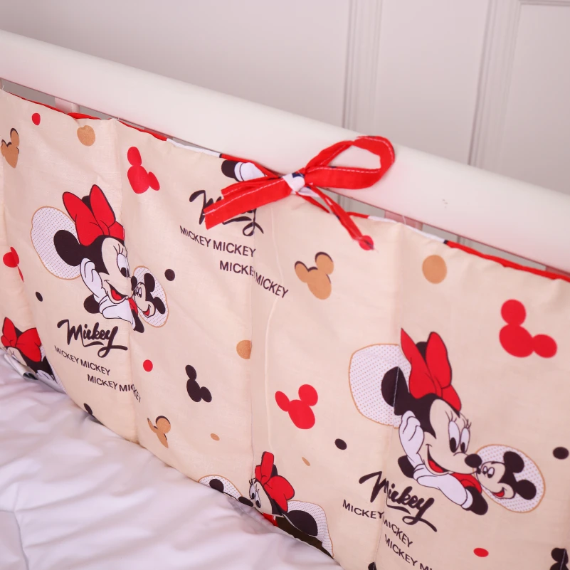 Суцільний борт в ліжечко Kids Time 20-0027 Mine mouse - 1