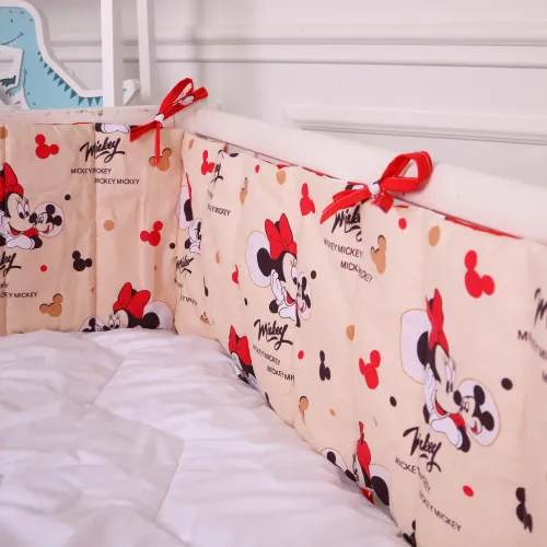 Суцільний борт в ліжечко Kids Time 20-0027 Mine mouse - 3