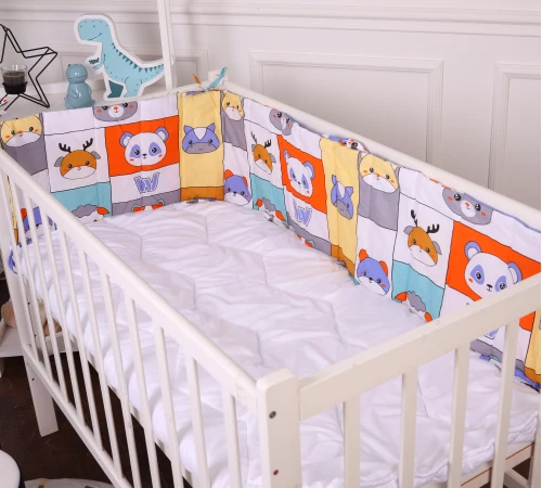 Сплошной борт в кроватку Kids Time 20-0039 Zoo alphabet