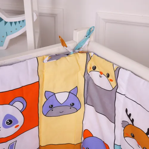 Суцільний борт в ліжечко Kids Time 20-0039 Zoo alphabet - 3