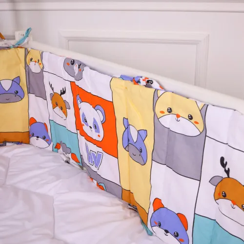 Суцільний борт в ліжечко Kids Time 20-0039 Zoo alphabet - 2