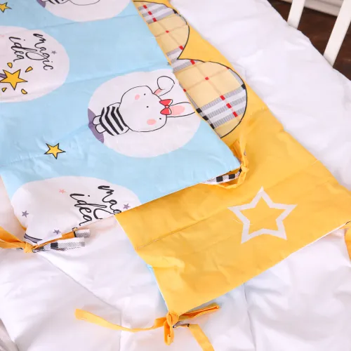 Суцільний борт в ліжечко Kids Time 20-0044 Cats and bunnies - 5