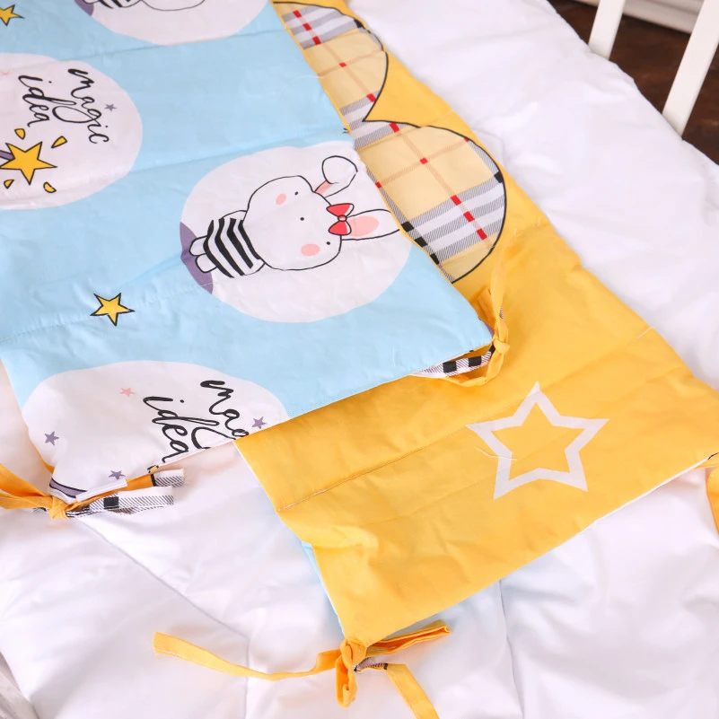 Суцільний борт в ліжечко Kids Time 20-0044 Cats and bunnies - 4