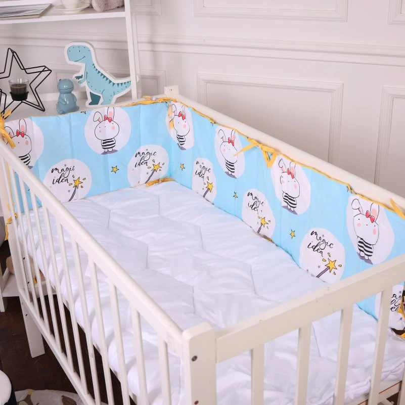 Суцільний борт в ліжечко Kids Time 20-0044 Cats and bunnies