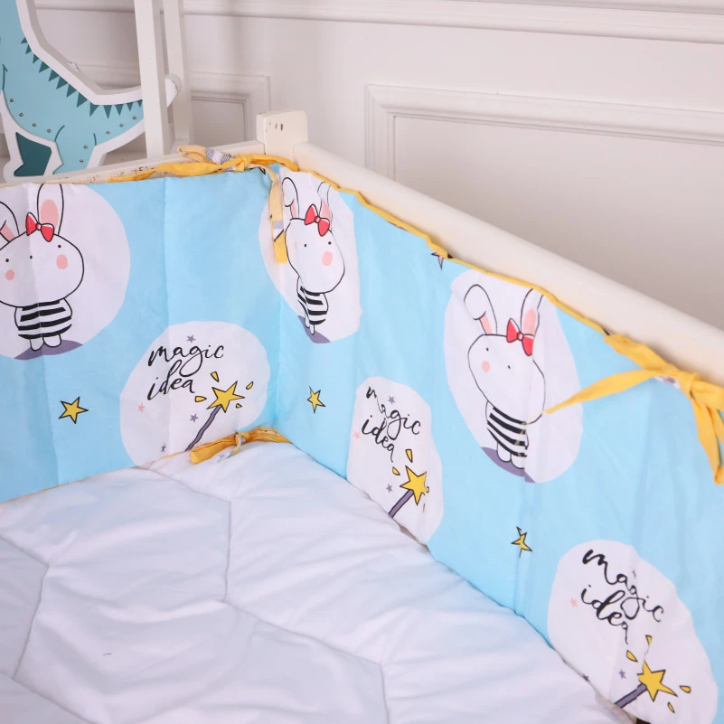 Суцільний борт в ліжечко Kids Time 20-0044 Cats and bunnies - 1