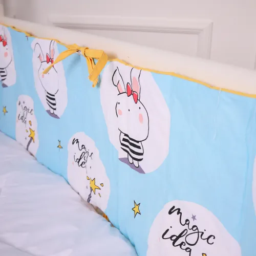 Суцільний борт в ліжечко Kids Time 20-0044 Cats and bunnies - 3