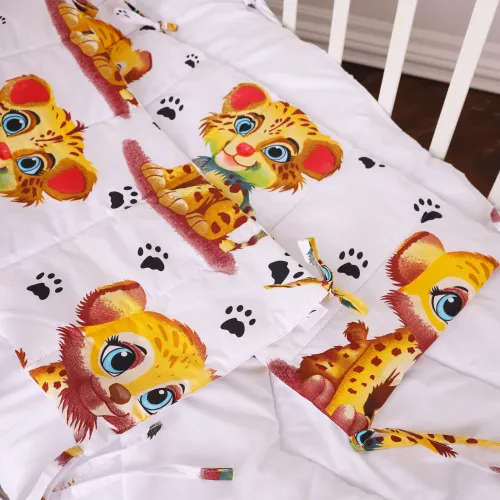 Суцільний борт в ліжечко Kids Time 20-0034 King Tiger - 3