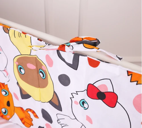 Сплошной борт в кроватку Kids Time 20-0035 Colored kittens - 2