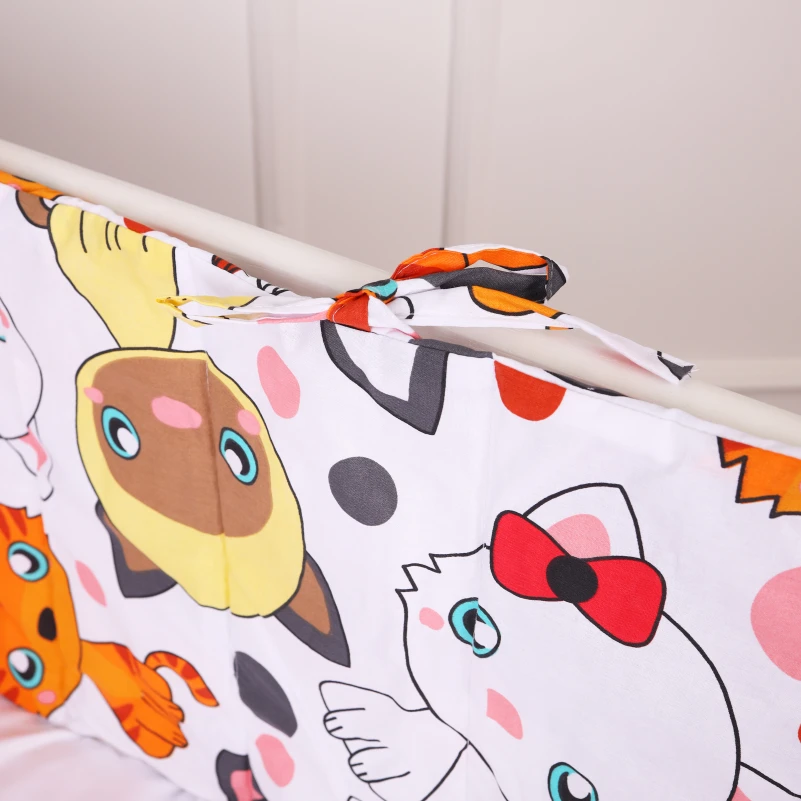 Суцільний борт в ліжечко Kids Time 20-0035 Colored kittens - 1