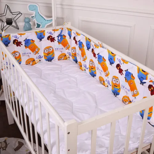 Сплошной борт в кроватку Kids Time 20-0036 Minions