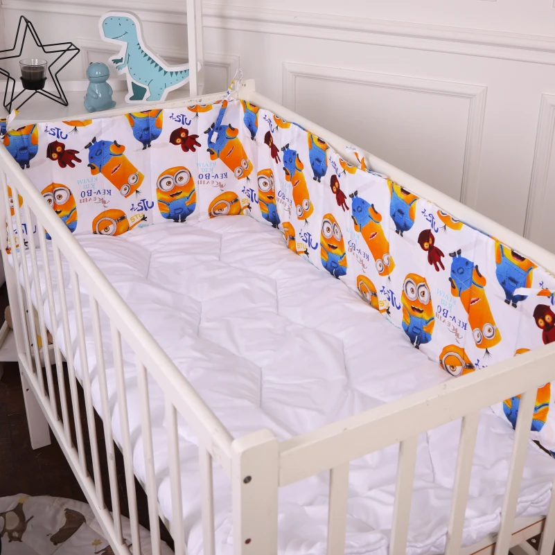Суцільний борт в ліжечко Kids Time 20-0036 Minions