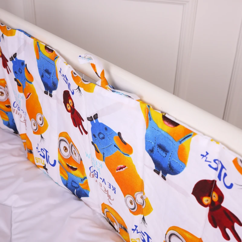 Суцільний борт в ліжечко Kids Time 20-0036 Minions - 1