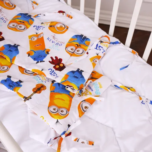 Суцільний борт в ліжечко Kids Time 20-0036 Minions - 4
