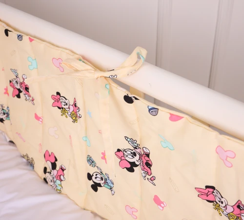 Сплошной борт в кроватку Kids Time 20-0043 Green Mikey Mouse - 2