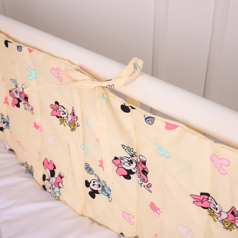Суцільний борт в ліжечко Kids Time 20-0043 Green Mikey Mouse - 1