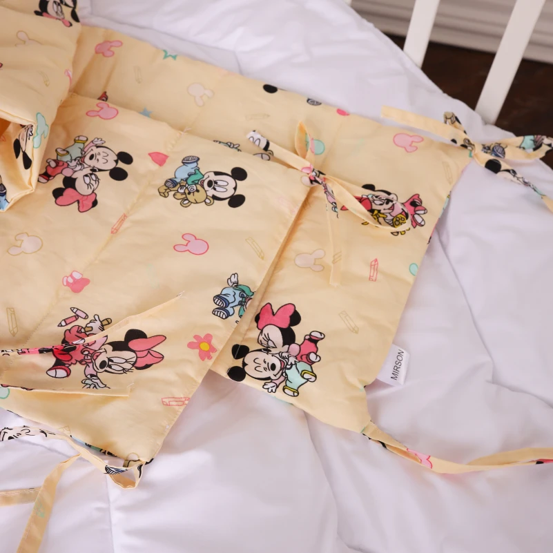 Суцільний борт в ліжечко Kids Time 20-0043 Green Mikey Mouse - 2