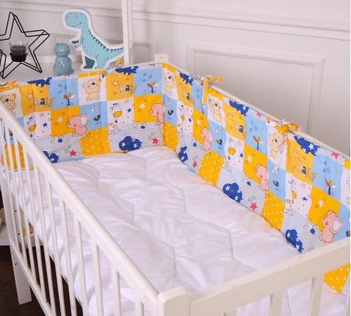 Сплошной борт в кроватку Kids Time 20-0038 Cute animals - 2