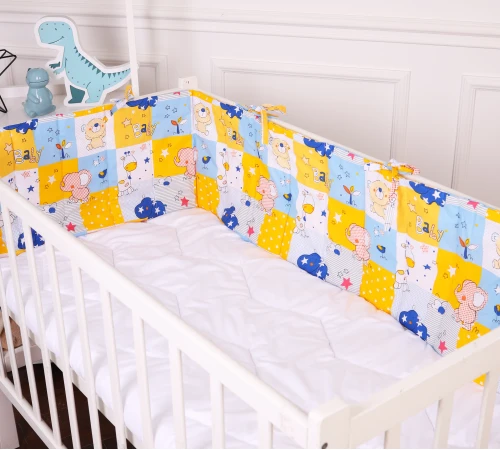 Сплошной борт в кроватку Kids Time 20-0038 Cute animals