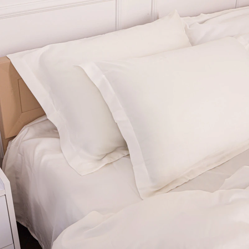 Комплект постільної білизни Tencel №01 White - 4