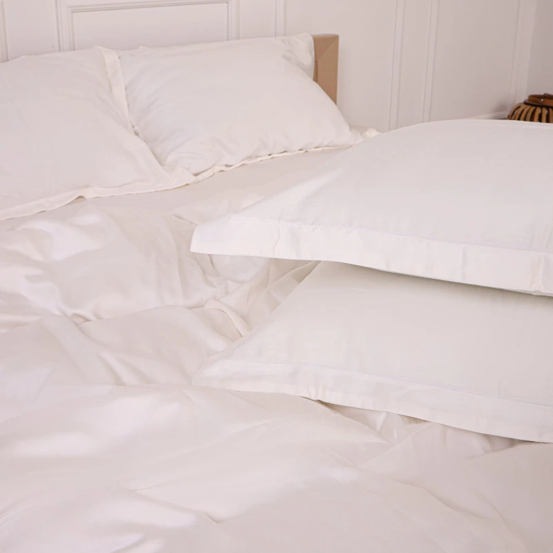 Комплект постільної білизни Tencel №01 White - 7