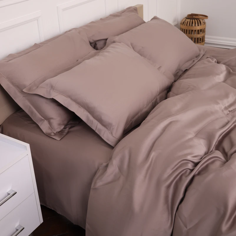 Комплект постільної білизни Tencel №08 Beige - 9