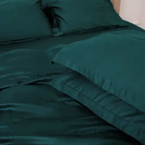 Простынь на резинке Tencel №07 Emerald высота 25 см (детские10 см) - 3