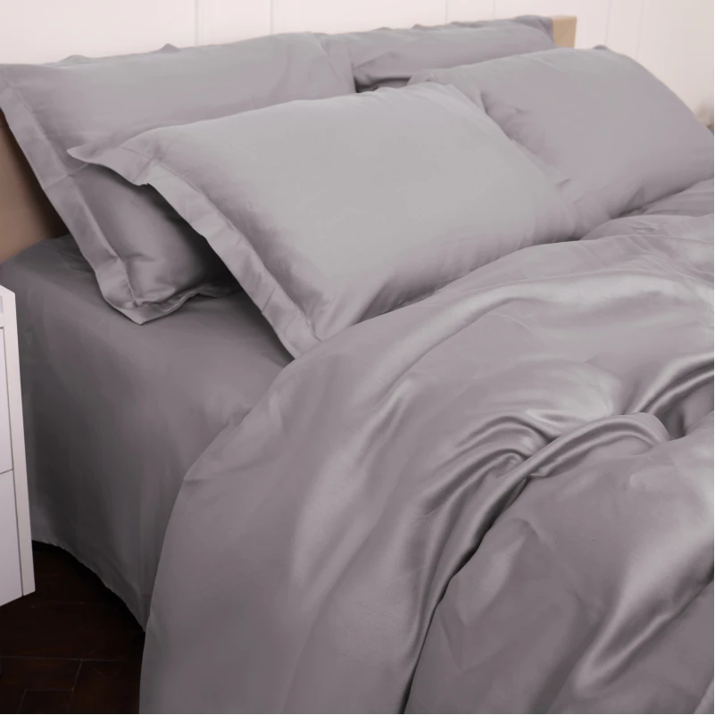 Комплект постільної білизни Tencel №06 Gray - 7