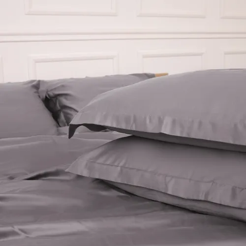 Простынь на резинке Tencel №06 Gray высота 25 см (детские10 см) - 4