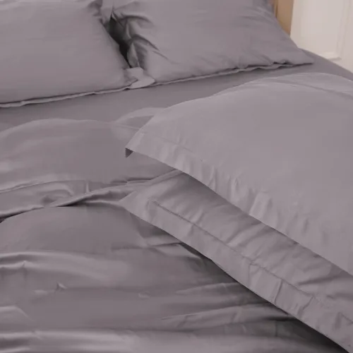Простынь на резинке Tencel №06 Gray высота 25 см (детские10 см) - 3
