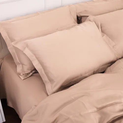 Простирадло на гумці Tencel №03 Creamy висота 25 см (дитячі 10 см) - 5