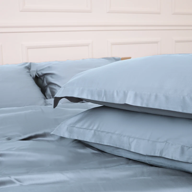 Комплект постільної білизни Tencel №04 Blue - 9