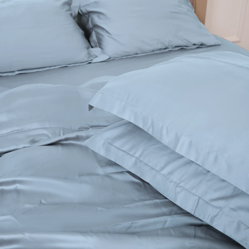 Комплект постільної білизни Tencel №04 Blue - 7