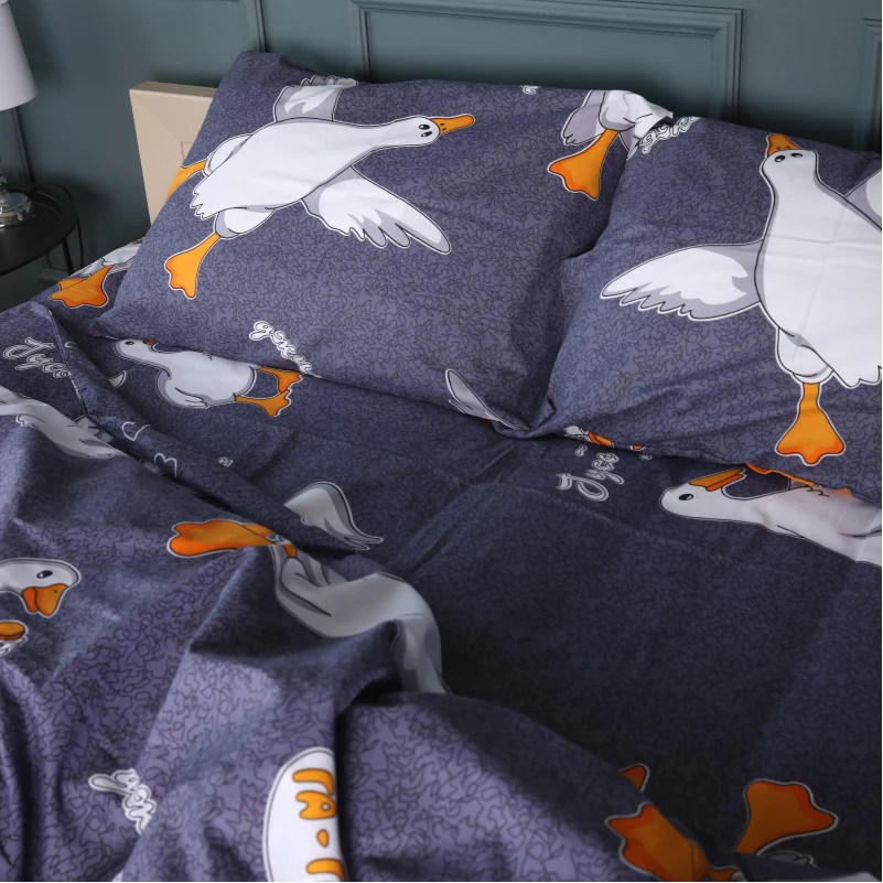 Комплект постільної білизни Бязь 17-0662 Гусь Обнімусь - 2