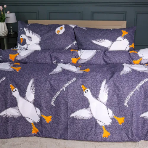 Комплект постільної білизни Ranforce Elite 17-0662 Гусь Обнімусь