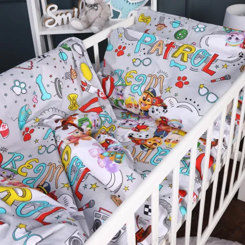 Простынь на резинке (бязь) Kids Time 17-0667 Щенячий патруль - высота 10 см - 2