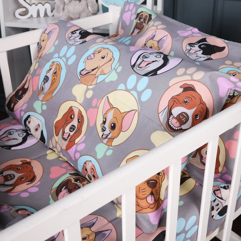 Простынь Бязь Kids Time 17-0661 Happy Dogs - 3