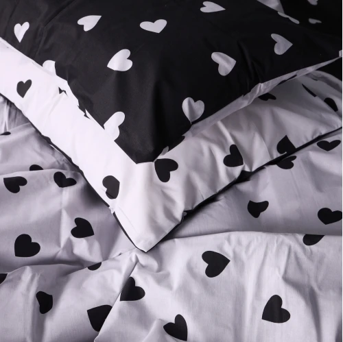 Наволочка Бязь 17-0669 Black and White Love