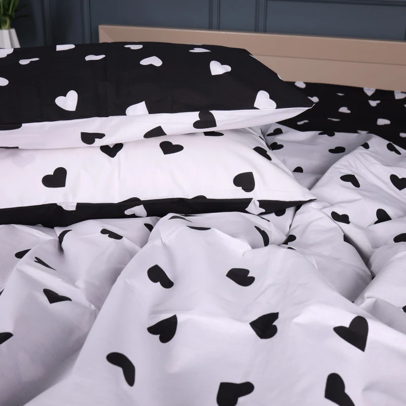 Комплект постільної білизни Ranforce Elite 17-0669 Black and White Love - 5