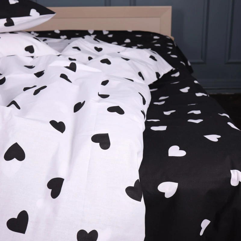 Комплект постільної білизни Ranforce Elite 17-0669 Black and White Love - 6