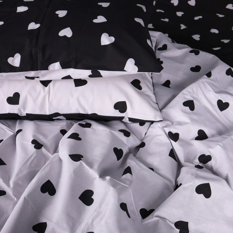 Комплект постільної білизни Ranforce Elite 17-0669 Black and White Love - 7