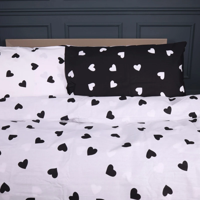 Комплект постільної білизни Ranforce Elite 17-0669 Black and White Love - 1
