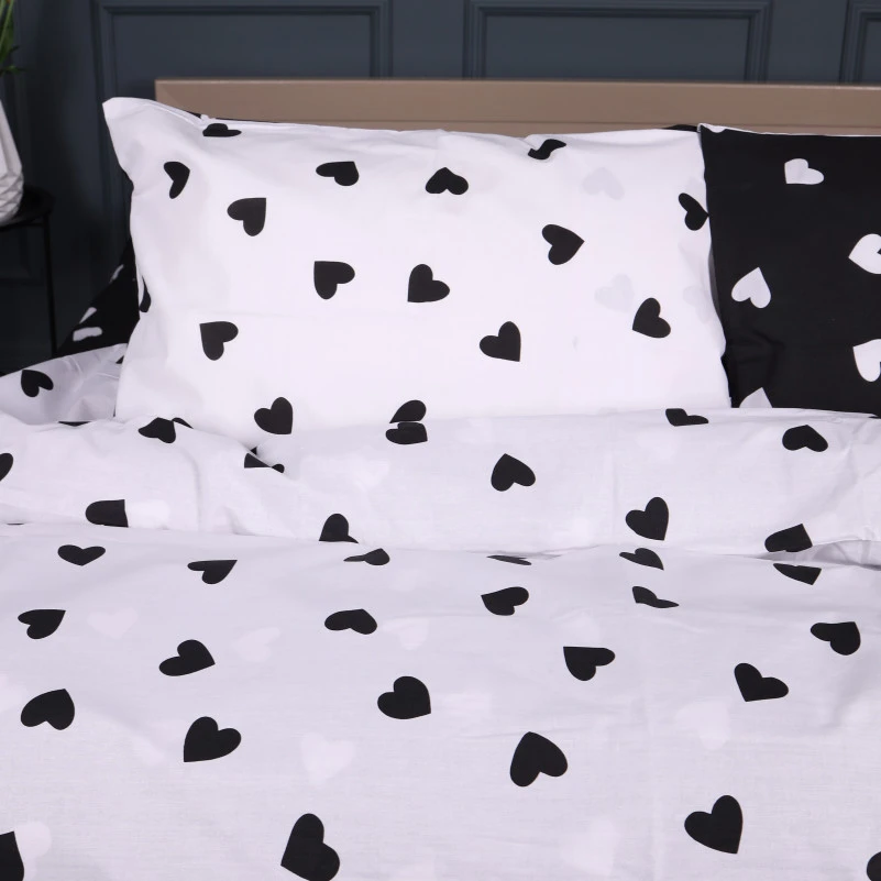 Комплект постільної білизни Ranforce Elite 17-0669 Black and White Love - 4