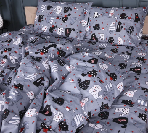 Підковдра Бязь 17-0671 With Love, Cats